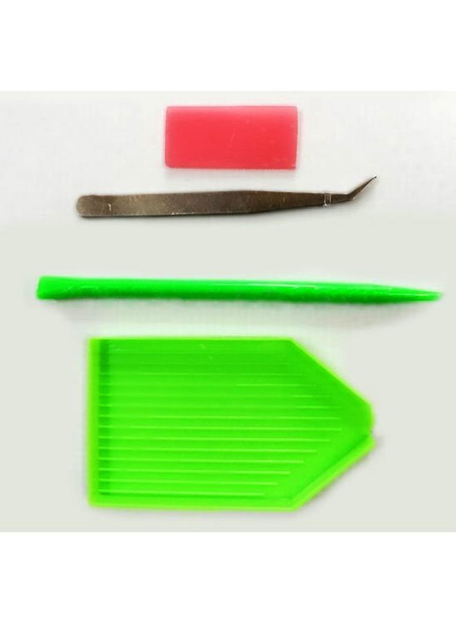 NIBEMINENT Cottage House Pattern DIY 5D Cross Stitch Kit Multicolour - Image 2