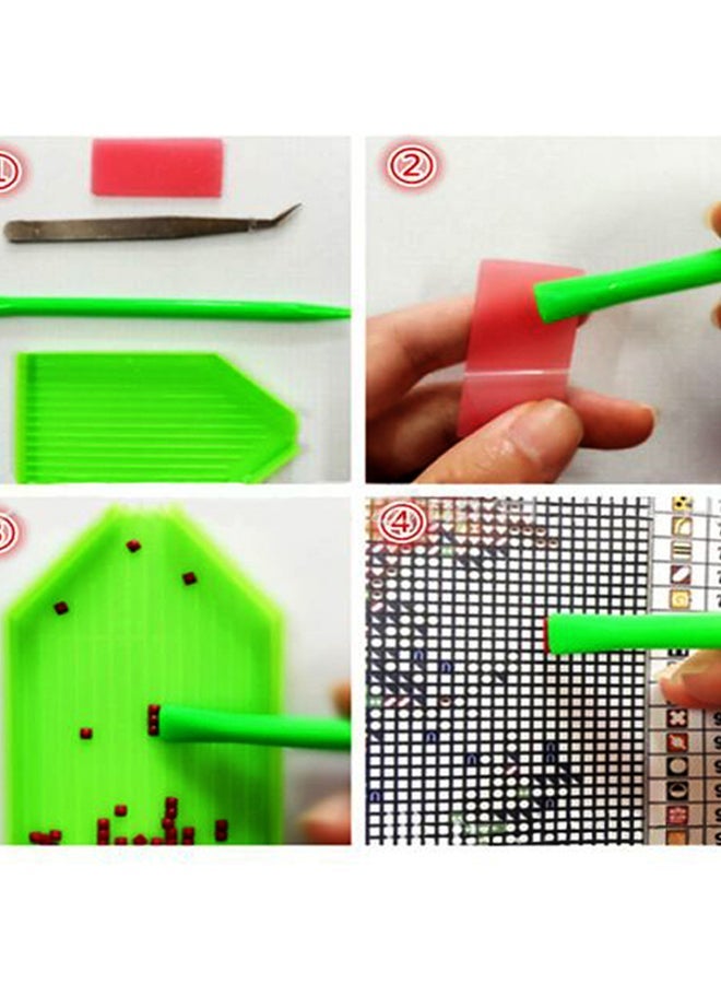 NIBEMINENT Cottage House Pattern DIY 5D Cross Stitch Kit Multicolour - Image 5