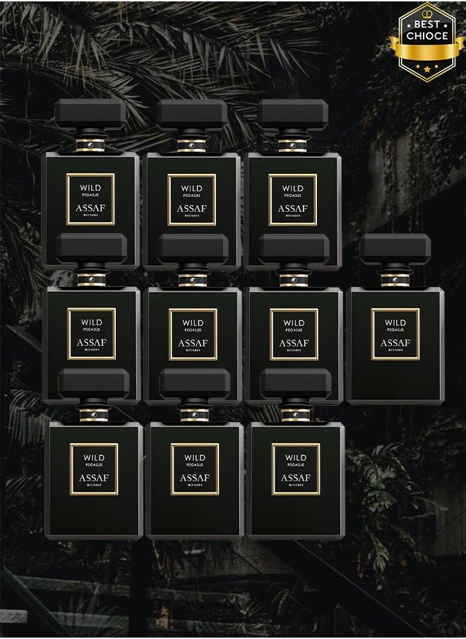 ASSAF 10 Pieces Wild Pegasus Riyadh Perfume 50ml EDP  - Image 1