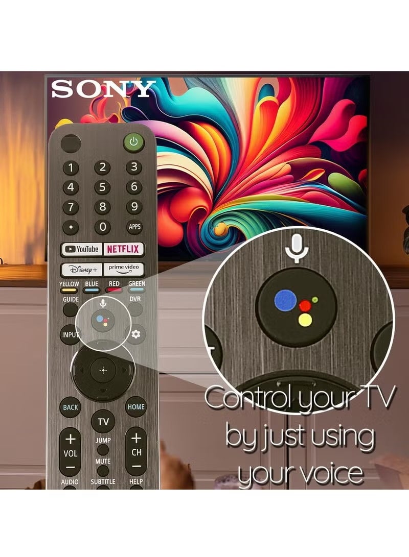 RMF-TX621U Voice Remote Control with Backlit Buttons fit for Sony Bravia Google Smart TV - Image 4