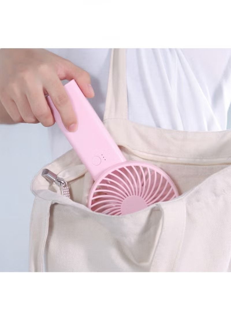 Portable Electric Hand Held Fan Mini Handheld Personal Fan Rechargeable Battery with 3 Speeds Super Quiet Operation 16 Hours of Use Perfect for Airplane Travel - Image 5