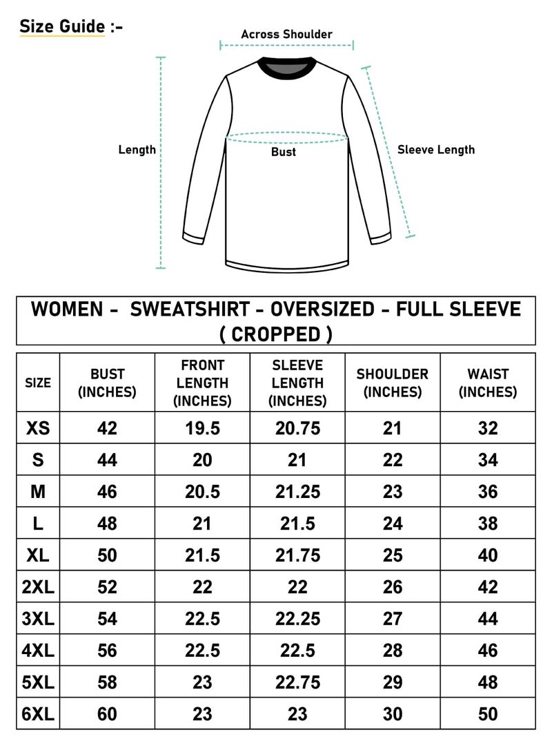 Bewakoof Women's Typography Oversized Fit Full Sleeve Round Neck Fleece Blend Sweatshirt_641064_Black_XL - Image 3