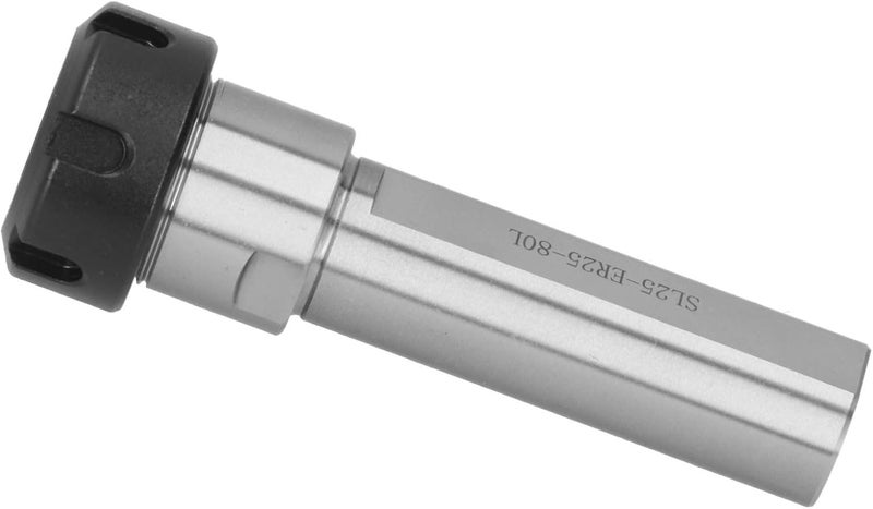 Collet Chuck Holder Straight Shank, CNC Lathe Machine Tapping Tool, ER25 80mm Length with Through - Cooling Hole and Hex Nut for Secure Clamping - Image 4