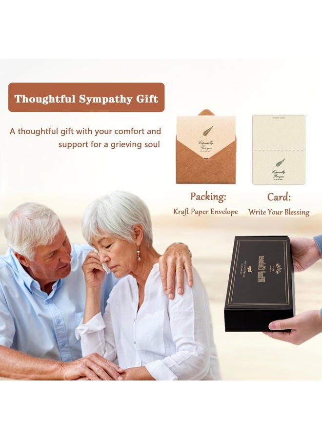 Soopau Sympathy Gifts for Loss of Loved One, Memorial Wind Chimes, Funeral Bereavement Gifts Baskets, Windchimes in Memory of a Loved One Mom Dad Husband Brother - Golden - Image 3