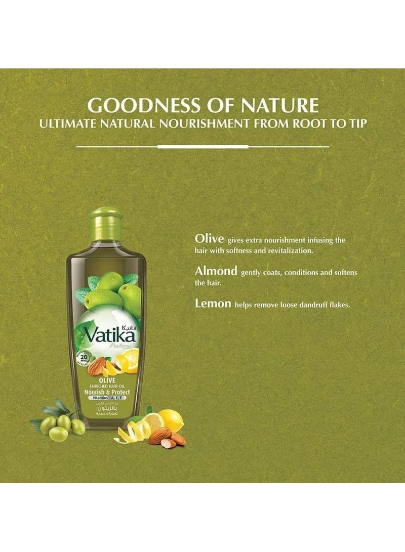 VATIKA Olive Hair Oil Protects and Nourishes 200 ml - Image 2