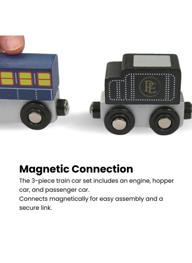 MasterPieces Masterpieces - The Polar Express Train, 3 Piece Set, Officially Licensed Collector’s Edition Toy, Wooden Magnetic Engine and Cars, Kids Toddlers Boys and Girls, Ages 3+  - Image 3