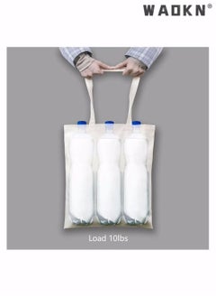 WAOKN Economical Cotton Tote Bag, Lightweight Medium Reusable Grocery Shopping Cloth Bags, Suitable for DIY, Advertising, Promotion, Gift, Giveaway, Activity (Beige)  - Image 4