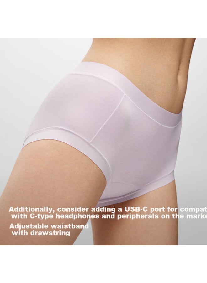 Bananain Special Care 509a Women's Menstrual Period Underwear, Leak-proof Triangle High-waist Panties, 60-count Modal Seamless Naked Breathable, 2 Pieces - Image 4