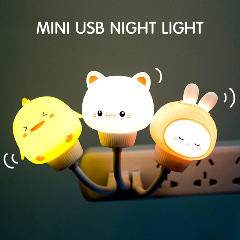 مصباح LED USB صغير مرن ليلًا، مصباح تغذية الأطفال، مصباح قراءة محمول - Image 4