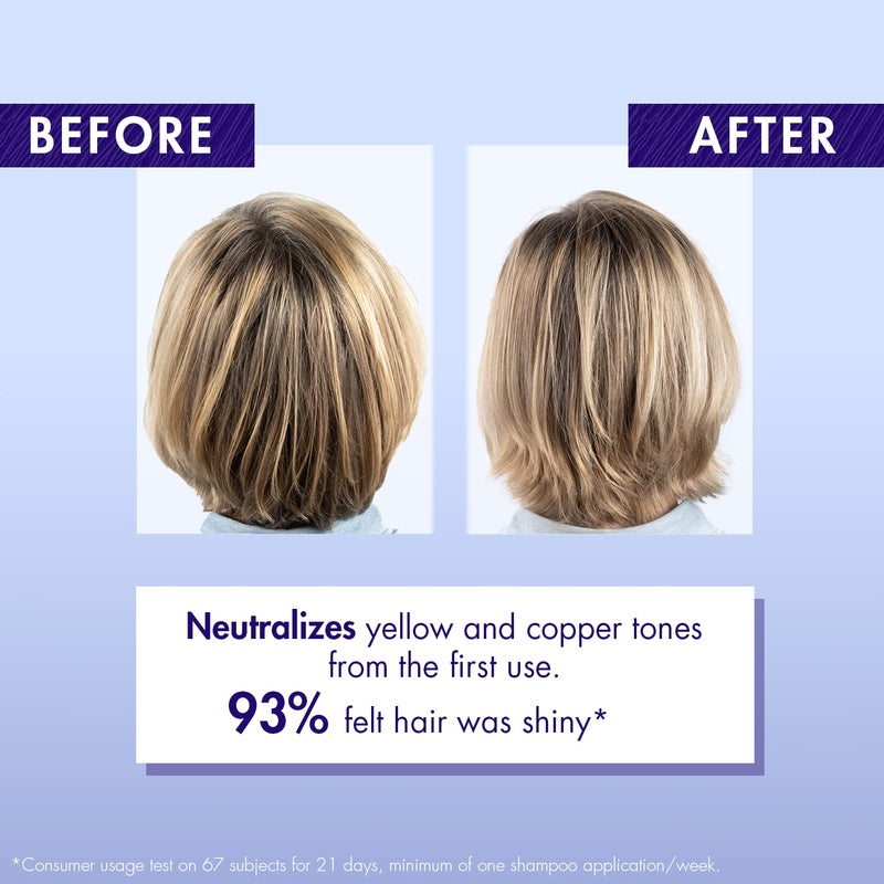 Klorane Shampoo with Centaury - Brightens Blonde, Platinum, Silver, Gray or White Hair - Neutralizes Unwanted Yellow, Brassy, and Copper Tones - Paraben, Silicone and Sulfate-Free - 13.5 fl. oz. - Image 5