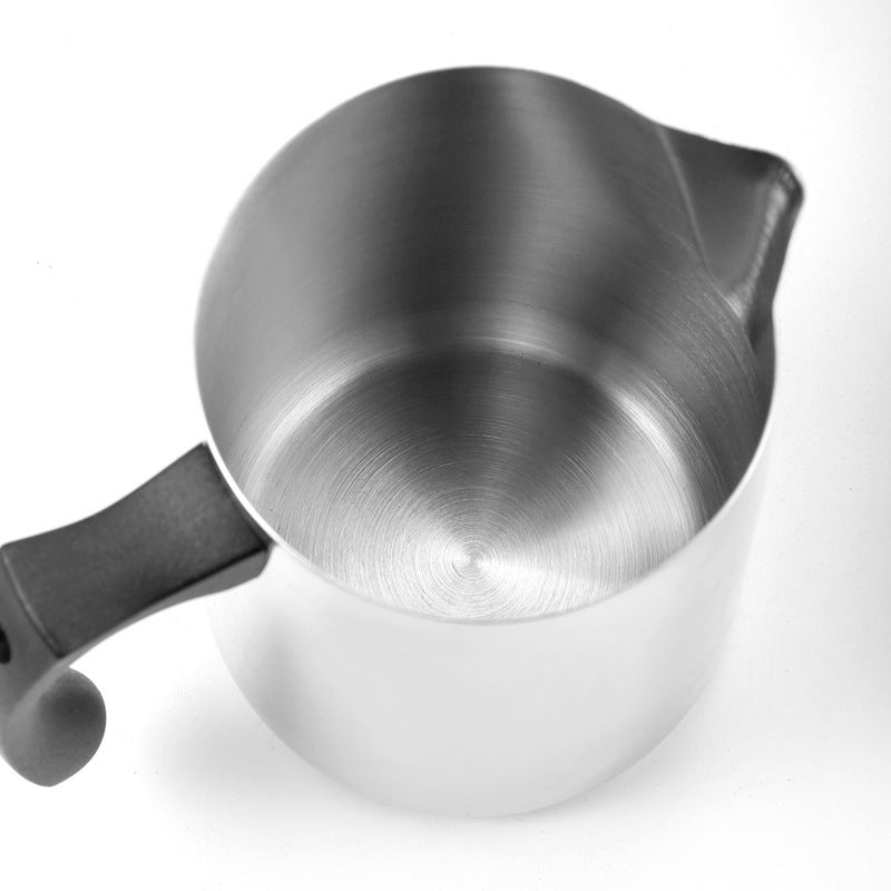 e-commerce plastic black handle coffee flower cylinder milk cup stainless steel flower cup wax melting wax cup - Image 5