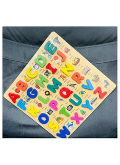 Bills Baby Kids Wooden Learning Capital Alphabet Early Educational Development Toy  - Image 4