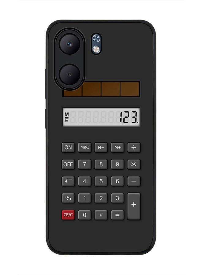 For Oppo A5x 5G / A5x 4G Case,Slim fit Camera Protection, Shockproof Thin Phone cover  - Calc (Black)