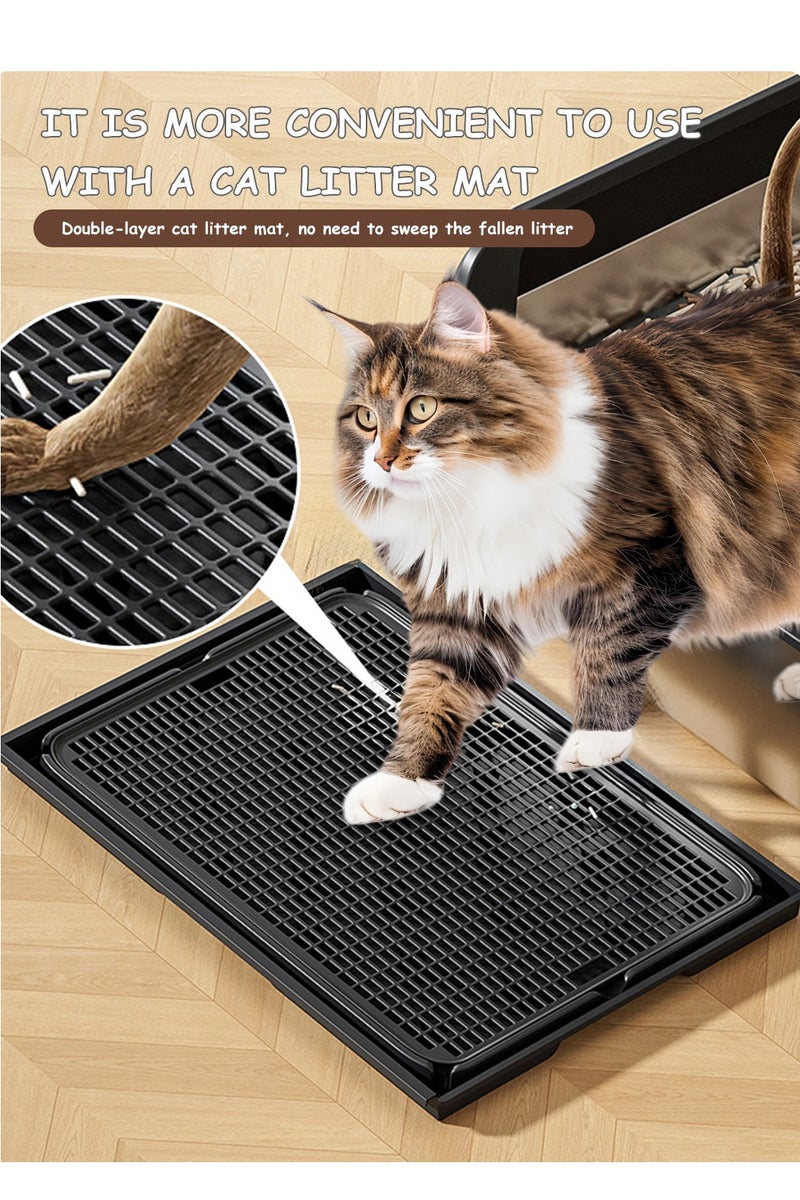 كيدل كبيرة من الفولاذ المقاوم للصدأ القط القمامة مربع ، وسهلة التنظيف ، ومناسبة كبيرة ومتعددة القط القمامة مربع القط القمامة صينية - Image 4