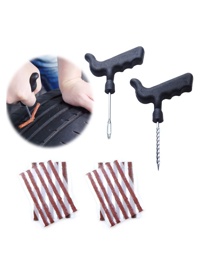 SYOSI Tire Repair Kit Tools,Use for Truck, Motorcycle, ATV, RV, Tractor, Heavy Duty Fix Punctures Tools  - Image 1