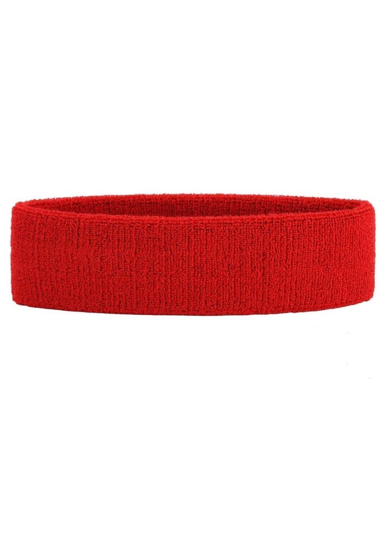 Generic Egy Wolf Sweat Absorbent Sports Headband, Red  - Image 1