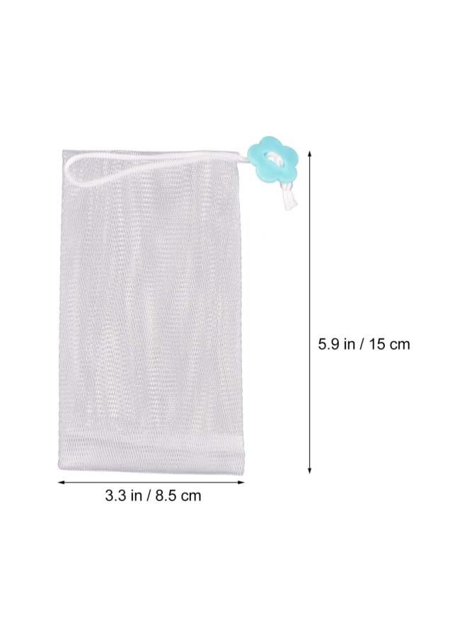 klarako 12pcs Large Soap Bags Drawstring Soap Pouch Soap Net Foaming Exfoliating Container for Bath Body & Wash Face  - Image 2