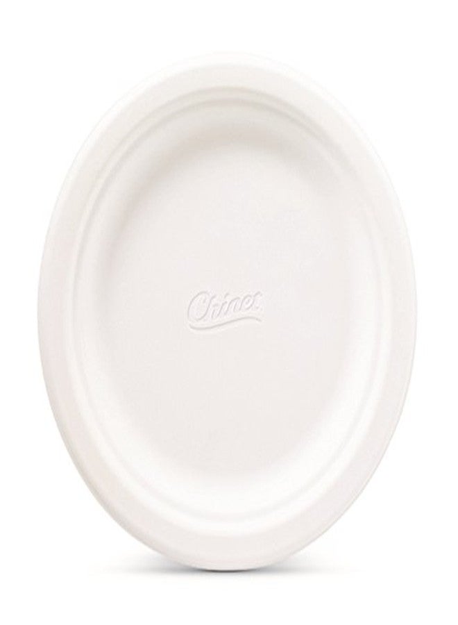 Chinet Classic White, Round All Occasion Fiber Plates, 8.75 Inch, 72 Count - Image 2