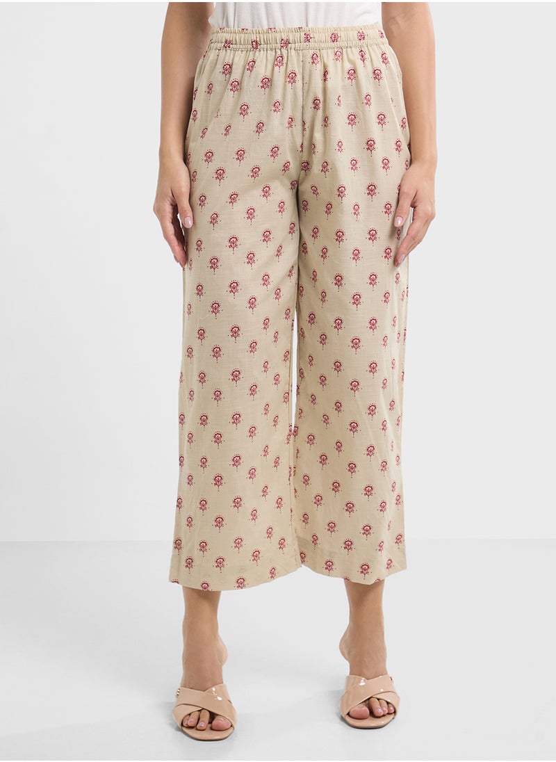 Biba Printed Kurta & Palazzo Set  - Image 4