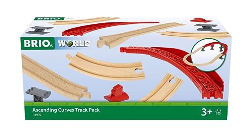 BRIO Ascending Curves Track Pack  Expertly Crafted Railway Expansion  FSCCertified Beech Wood  Enhances Motor Skills  Perfect for Kids Aged 3 - Image 5