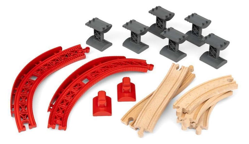 BRIO Ascending Curves Track Pack  Expertly Crafted Railway Expansion  FSCCertified Beech Wood  Enhances Motor Skills  Perfect for Kids Aged 3 - Image 2