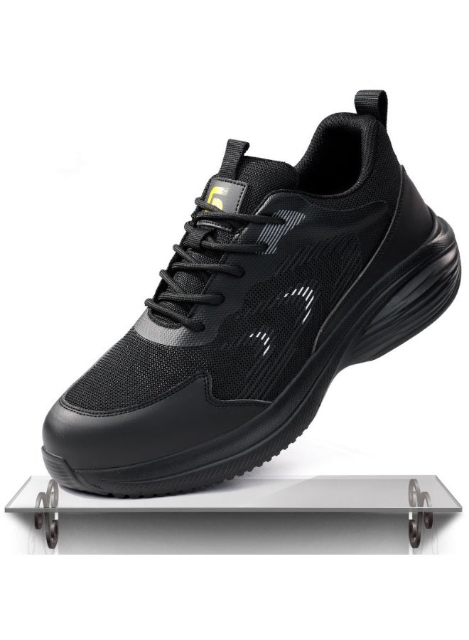 NIBEMINENT Work Sneakers Steel Toe Shoes for Men Safety Shoes Puncture-Proof Work Shoes Boots Fashion Indestructible Footwear - Image 1