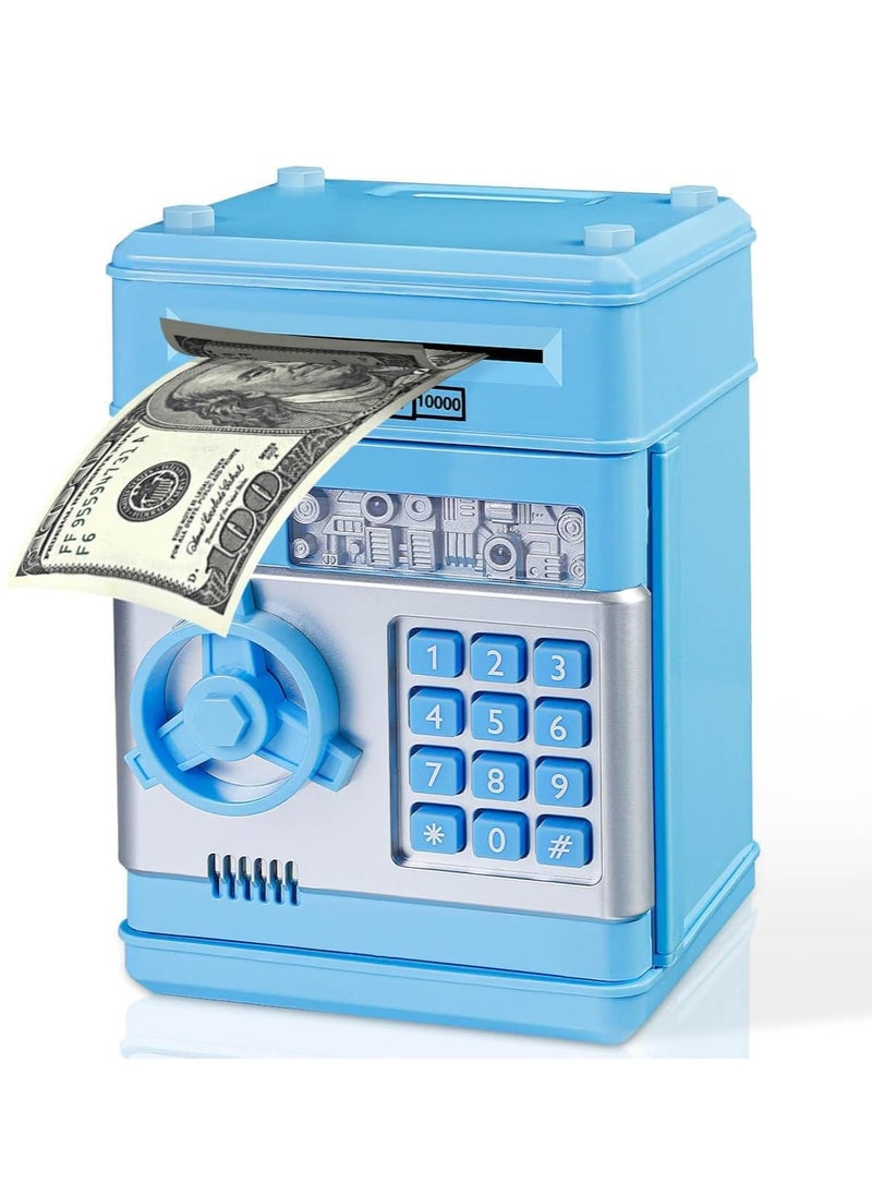 Electronic Piggy Bank for Kids with Passcode Lock, Mini ATM Safe Box for Paper Money and Coins, Auto Scroll Bank, Fun and Perfect for Encouraging Kids to Save (Blue) - pzsku/Z49874B2BB2FC6801EC8EZ/45/_/1736334411/edfc4121-3e51-4964-8b14-b2adc96c48e8