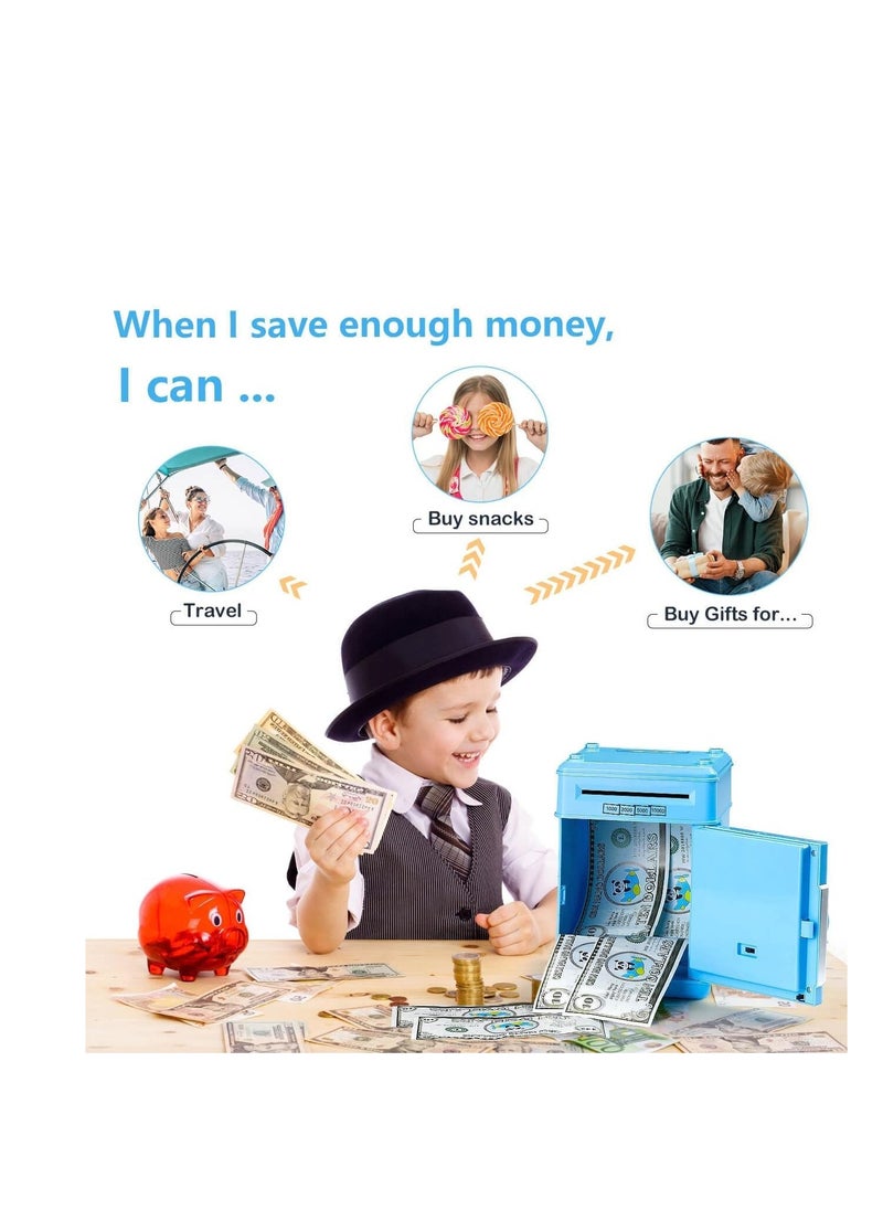 Electronic Piggy Bank for Kids with Passcode Lock, Mini ATM Safe Box for Paper Money and Coins, Auto Scroll Bank, Fun and Perfect for Encouraging Kids to Save (Blue) - pzsku/Z49874B2BB2FC6801EC8EZ/45/_/1736334451/0933c32b-581a-4c71-b5eb-686fb502d7de