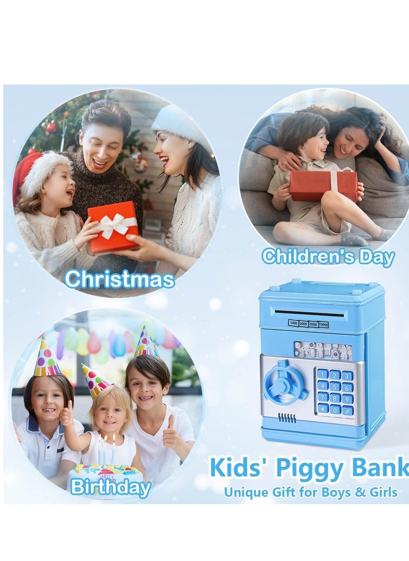 Electronic Piggy Bank for Kids with Passcode Lock, Mini ATM Safe Box for Paper Money and Coins, Auto Scroll Bank, Fun and Perfect for Encouraging Kids to Save (Blue) - pzsku/Z49874B2BB2FC6801EC8EZ/45/_/1736334463/83f73da8-fe0f-487e-9ca3-42843800d250