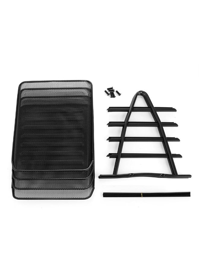 Office Set Accessories Document Paper Desk Organizes Tray Storage File, Custom File Holder Usign File Tray,4 Tier Paper File Tray - Image 2