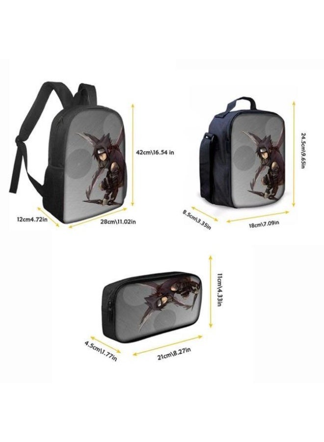 عام حقيبة ظهر مطبوعة بالرسوم المتحركة + مجموعة حقائب اليد + القلم، مجموعة حقائب عملية من ثلاث قطع (يمكن استخدام الطلاب والأطفال ونزهات الأصدقاء ورياضات تسلق الجبال وما إلى ذلك) - 82 - Image 3