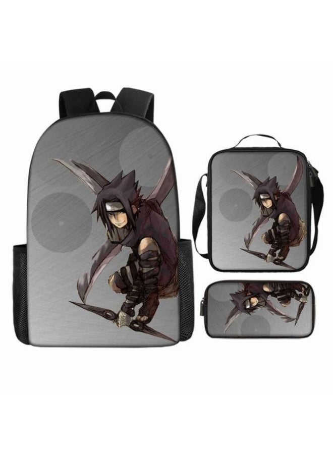 عام حقيبة ظهر مطبوعة بالرسوم المتحركة + مجموعة حقائب اليد + القلم، مجموعة حقائب عملية من ثلاث قطع (يمكن استخدام الطلاب والأطفال ونزهات الأصدقاء ورياضات تسلق الجبال وما إلى ذلك) - 82 - Image 2