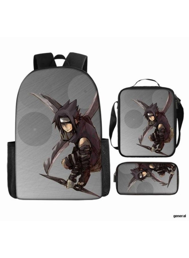 عام حقيبة ظهر مطبوعة بالرسوم المتحركة + مجموعة حقائب اليد + القلم، مجموعة حقائب عملية من ثلاث قطع (يمكن استخدام الطلاب والأطفال ونزهات الأصدقاء ورياضات تسلق الجبال وما إلى ذلك) - 82 - Image 1