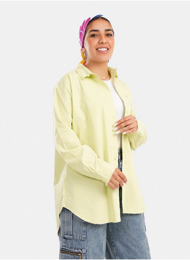 Clue Poplin Relaxed Fit Shirt  - Image 2