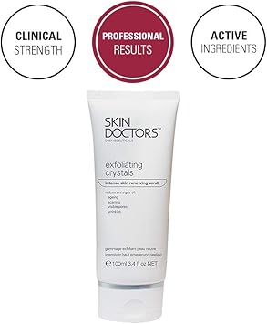 Skin Doctors كريم تقشير الوجه والجسم من سكين دكتورز - بلورات تقشير - خالي من الكريات الدقيقة - 100 مل - Image 2