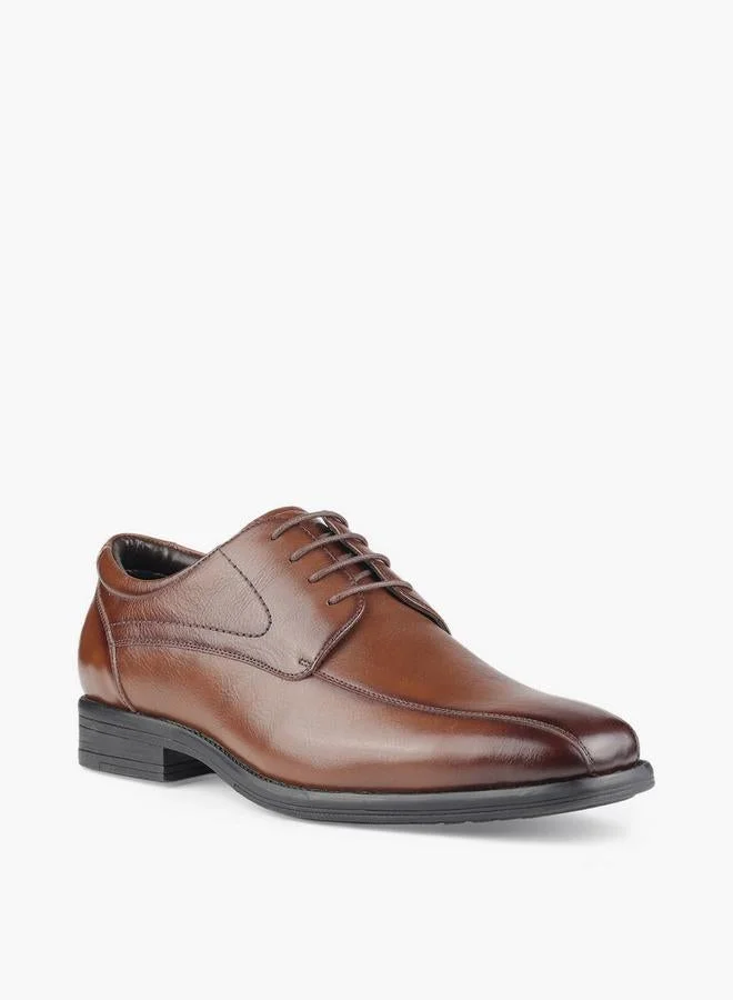 LBL by Shoexpress Men Lace-Up Leather Derby Shoes