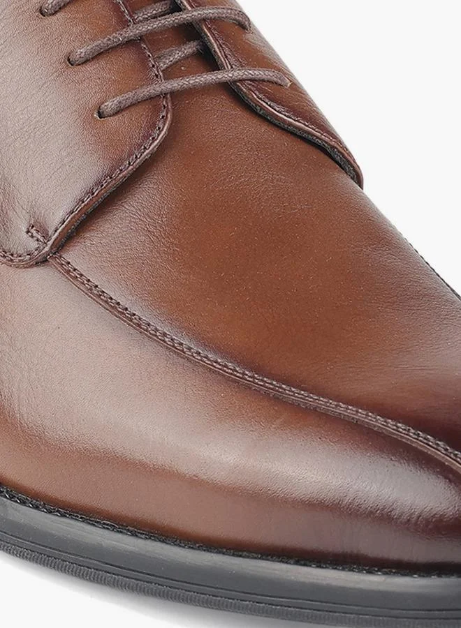 LBL By Shoexpress BROWN Men Lace-Up Leather Derby Shoes for Men | Best Price UAE