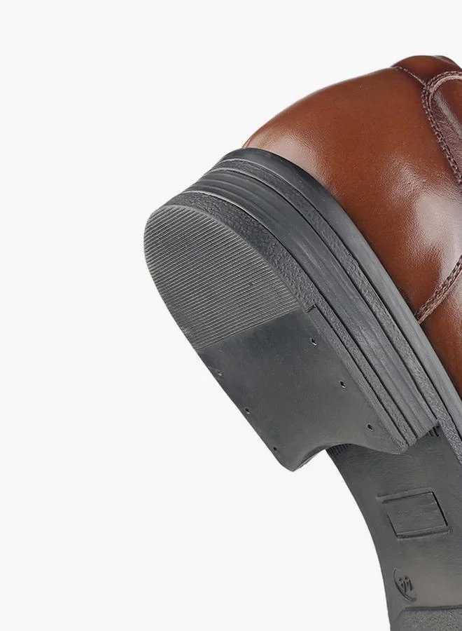 LBL By Shoexpress BROWN Men Lace-Up Leather Derby Shoes for Men | Best Price UAE