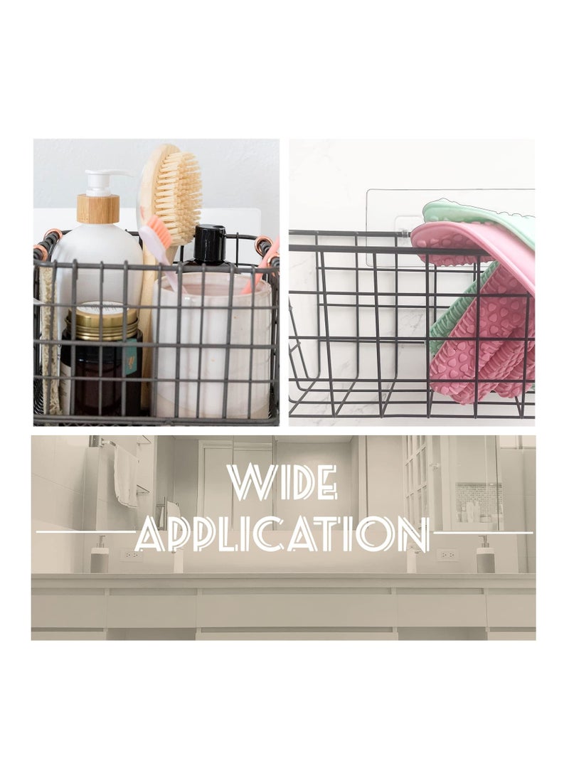 12 Pcs Corner Shower Caddy Adhesive Replacement Hook, Adhesive Stickers for Shower Caddy Shelves Rack Basket Holder, Bathroom Organizer Hanging Hook  - Image 5