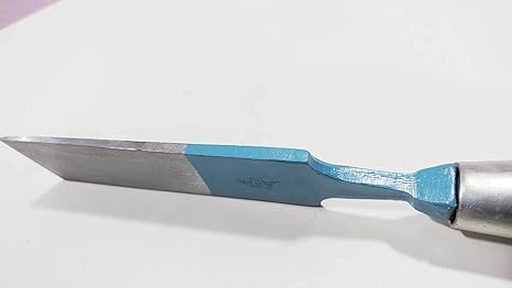 GENERIC Steel Blade Chisel With strong Wooden Handle Striking Head for Heavy Duty Carpentry Works Chisel size 4 x 30 cm 2mm blade - Image 3