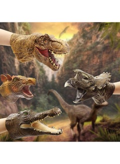 Yolococa Alligator Puppet Crocodile Head Puppets Realistic Soft Latex Rubber Animal Glove Hand Puppet For Kids  - Image 4