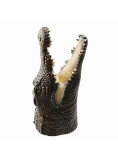 Yolococa Alligator Puppet Crocodile Head Puppets Realistic Soft Latex Rubber Animal Glove Hand Puppet For Kids  - Image 2