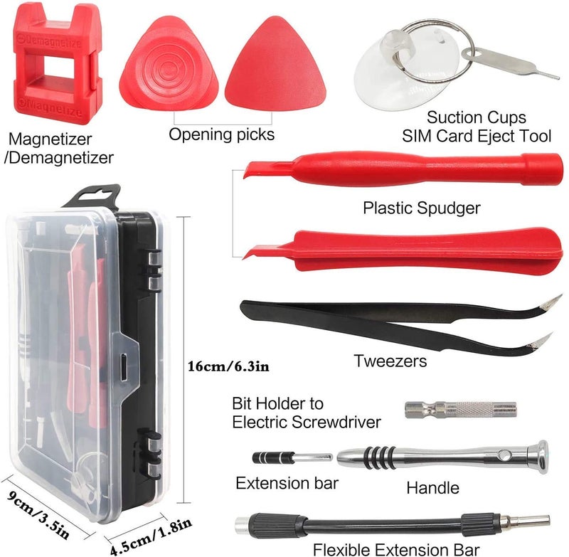 COOLCOLD Screwdriver Set, Tool Kit for Home use Multipurpose, Screwdriver, Mobile Repairing Tool Kit, Mini Screwdriver Set Precision Repair Tools Kit for Mac/iPhone/iPad/Electronic/Tablet/Mobile/Laptop/PC/ Home Appliances (110 in 1 ) - Image 3