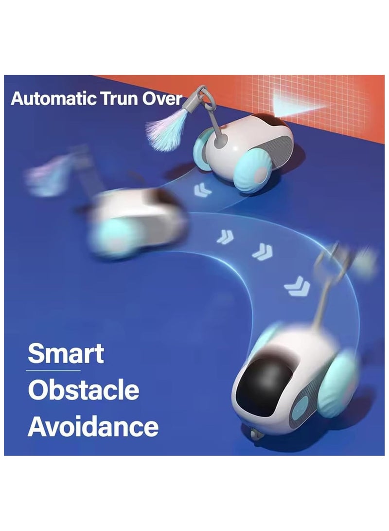 كنز لعبة قطط ذكية بجهاز تحكم – لعبة تفاعلية متحركة قابلة لإعادة الشحن (برتقالي) - Image 4