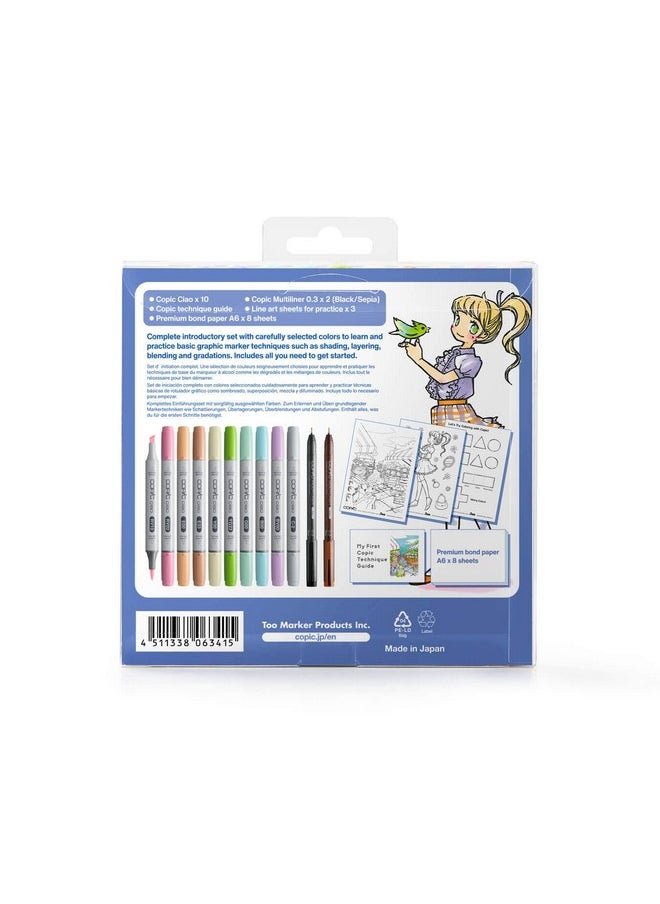 COPIC - Ciao First Starter Set Alcohol Marker, Assorted - Image 1