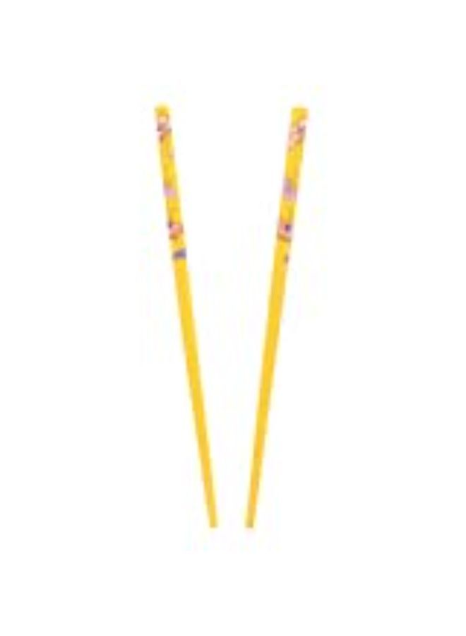 Motique Accessories Set Of Wooden Hair Sticks With Butterflies Chopsticks Hair Pin Yellow  - Image 3