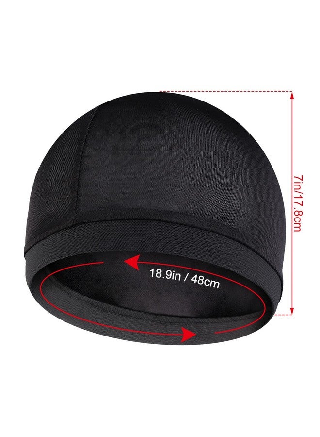 Molain Olain 2Pcs Wave Cap For Men Silky Stocking Caps For 360 540 720 Waves Satin Silk Durag Good Compression Wave Caps Shower Cap Bath Accessories Men'S Skullies Beanies  - Image 3