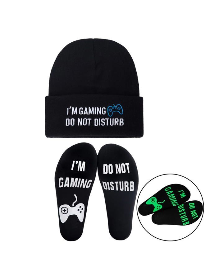 GOAUS Gamer Gifts,Glowing Socks Beanie,Christmas Gift Ideas for Teen Boys Teenagers Kids Him - Image 1