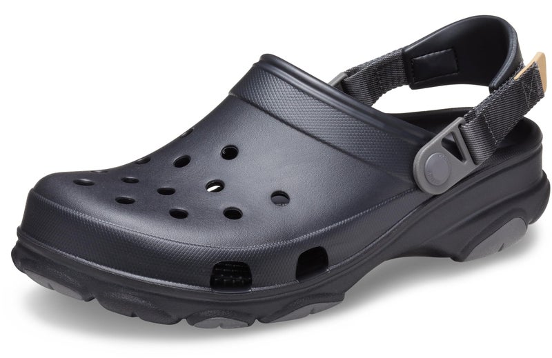 Crocs Unisex-Adult All Terrain Clogs with Adjustable Heel Strap, Black, 10 Men/12 Women - Image 3