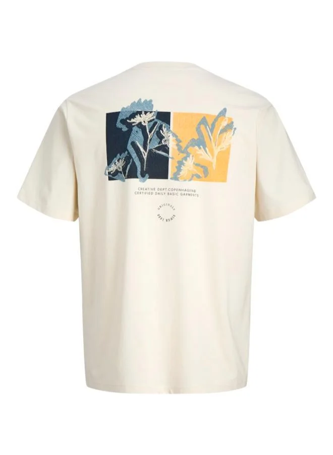 JACK & JONES  All Over Print Crew Neck T-Shirt for Men | Best Price UAE